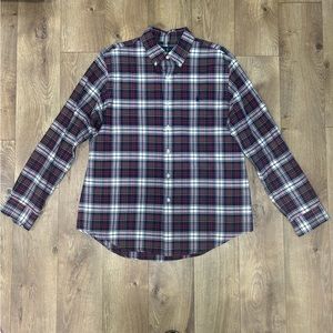Ralph Lauren Red Blue Yellow Plaid Shirt Size Large